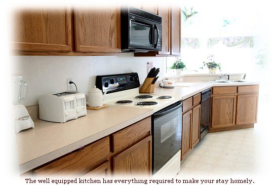 image of well equiped kitchen area